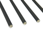 Pailles en papier noire 20 cm diam 0.6 cm par 3000 - ProSaveurs