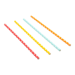 Pailles en papier motifs petits pois 21 cm diam 0.6 cm  - ProSaveurs