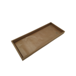 Plateaux cocktail 15x40 cm cannelure écrue personnalisables - ProSaveurs