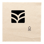 Serviette papier personnalisée kraft 2 plis 30x30 cm - ProSaveurs