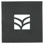 Serviette papier personnalisée noir Double Point - ProSaveurs