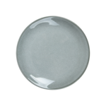Assiette ronde en grès gris vert 21 cm par 6 - Vaisselle en grès - ProSaveurs