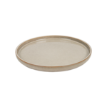 Assiette ronde en grès beige 21 cm - Vaisselle en grès - ProSaveurs