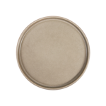 Assiette ronde en grès beige 21 cm par 6 - Vaisselle en grès - ProSaveurs
