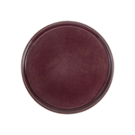 Assiette ronde en grès bordeaux 21 cm par 6 - Vaisselle en grès - ProSaveurs