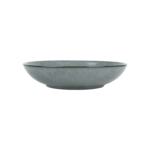 Assiette creuse en grès gris vert diamètre 20 cm - Vaisselle en grès - ProSaveurs