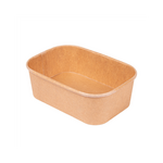 Bol rectangulaire en carton kraft 750 ml - ProSaveurs