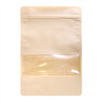 Doypack kraft fenêtre 1000 g – fermeture zip - ProSaveurs