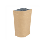Doypack kraft opaque 500 g – barrière aluminium ouvert - ProSaveurs