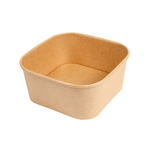 Bol carton carré kraft 1 410 ml - ProSaveurs