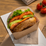 Étui pour bagels en carton kraft 12x12 cm - Suggestion - ProSaveurs