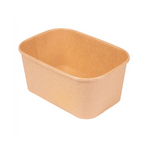 Bol carton rectangulaire kraft 1 000 ml - ProSaveurs