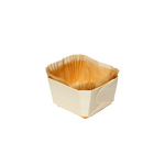 Barquette en bois Comtesse 115x110x75 mm par 200 - ProSaveurs