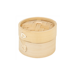 Panier vapeur mini en bambou Ø 8 cm avec couvercle - ProSaveurs