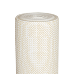 Nappe jetable blanche à motif doré en intissé airlaid, rouleau de 1,20 x 25 m