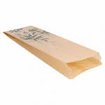 Sachets sandwiches en papier écru 12+4x35 cm personnalisés 1 couleur CN08-14712P1C-1