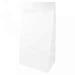 Sac SOS en papier blanc 20+9x34.5 cm personnalisé 1 couleur CN08-20670P1C-1