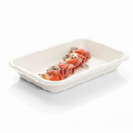Barquette biodégradable en pulpe de canne à sucre 18x12x2.5 cm 350 ml - ProSaveurs - 1