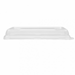 Couvercle en plastique recyclable haut 2.5 cm pour barquette biodégradable 18x12 cm - ProSaveurs - 1