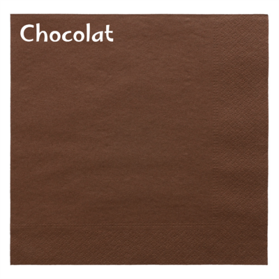 Serviette papier personnalisée - Chocolat - ProSaveurs