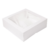 Boîte pâtissière en carton blanc avec fenêtre 32 x 32 x 10 cm