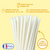Paille compostable Bubble blanc givré 200mm - Diamètre 12 mm - ProSaveurs