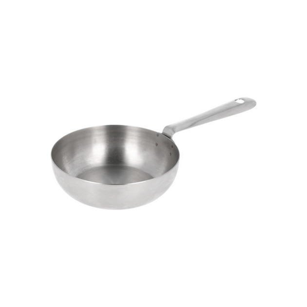 Mini Poêle Inox Chromé 200 ml par 12 - ProSaveurs
