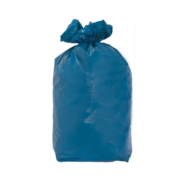 Sac poubelle professionnel hyper résistant 110 litres bleu par 5 rouleaux - ProSaveurs
