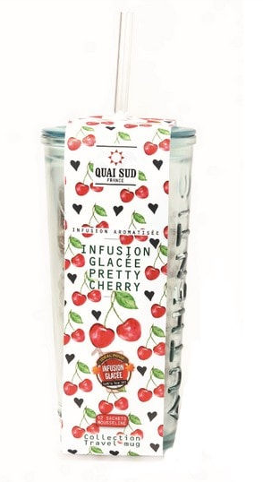 INFUSION GLACÉE PRETTY CHERRY (CERISE) travel mug