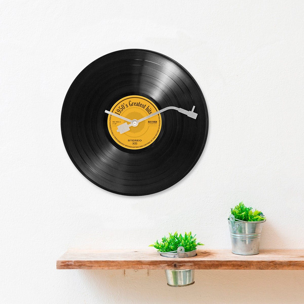 27098-Horloge murale Disque vinyle Greatest Hits!