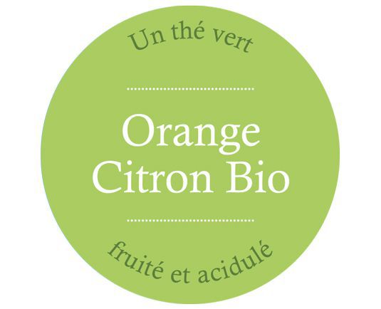 Thé vert Orange citron bio comptoir français du thé