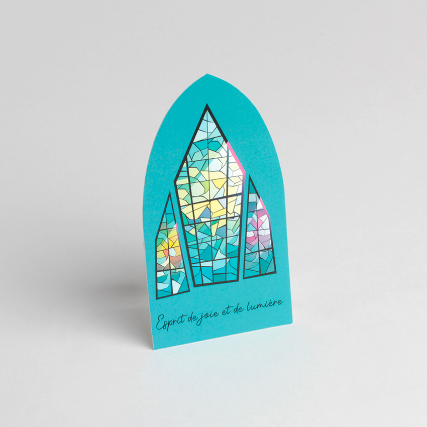 Lot de 10 Images Communion Vitraux