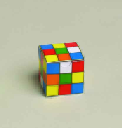 Lot de 10 boites à dragées forme cube coloré jeu année 80-90 sans ruban