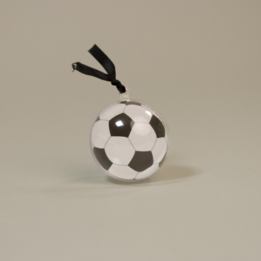 Lot de 12 décors pour boule en plastique 5cm, non incluse, ronde forme ballon de foot pour boîtes à dragées thème Football