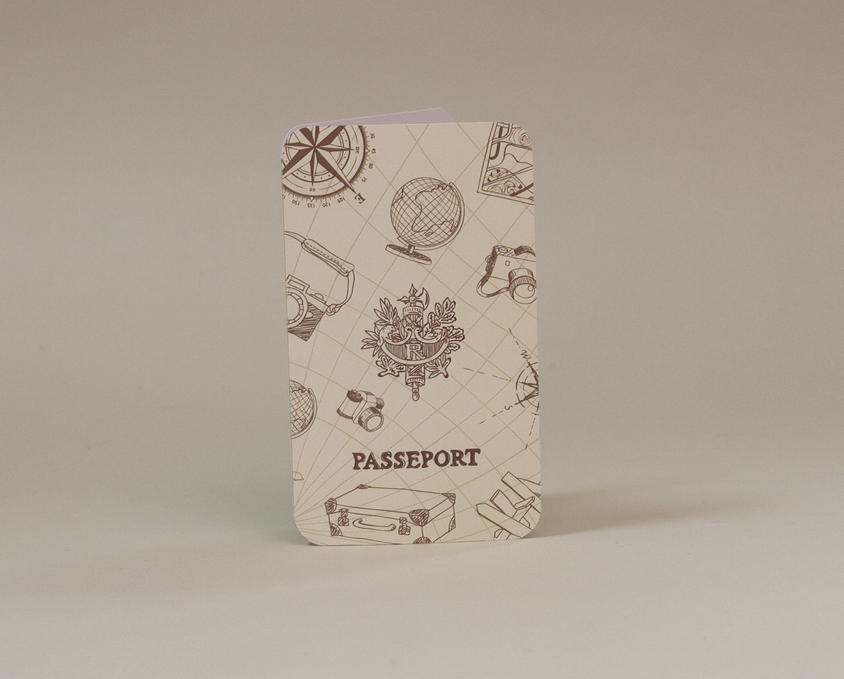 Lot de 10 Menus passeport thème aventurier