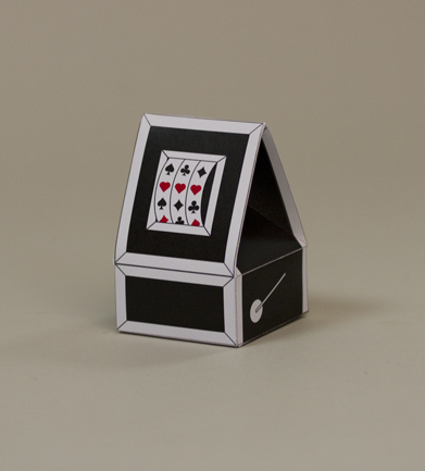 Ballotins à dragées mariage- boites à dragées forme Machine à sous thème casino x10