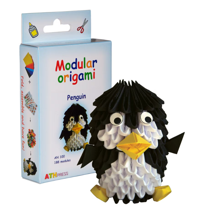 Kit d'Assemblage Modulaire Origami Pingouin