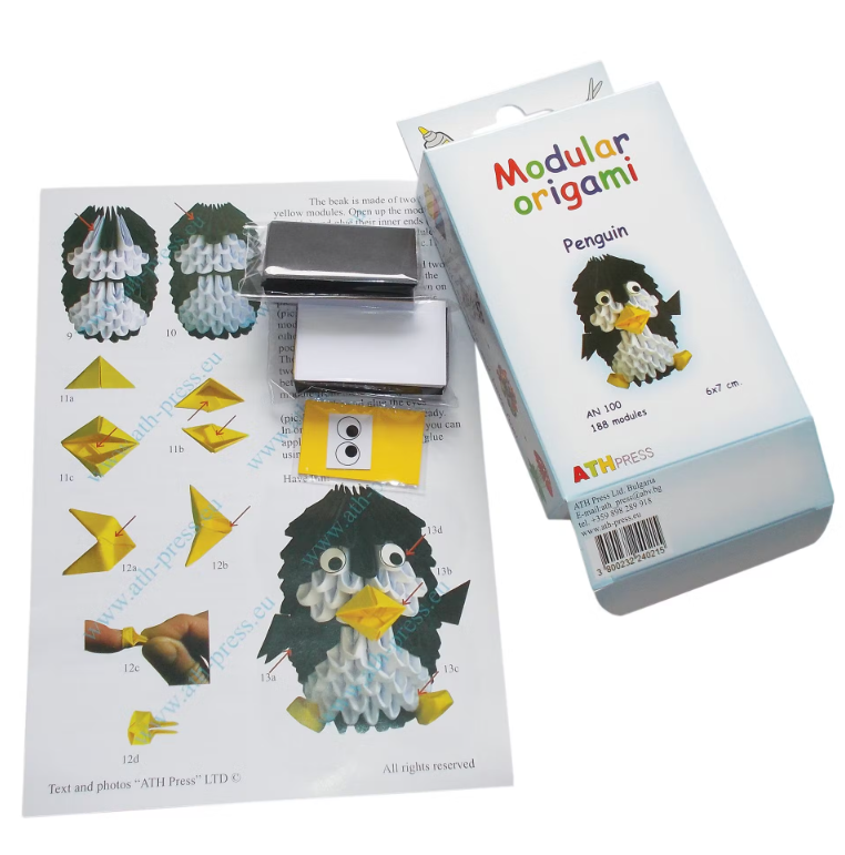 Kit dAssemblage Modulaire Origami Pingouin