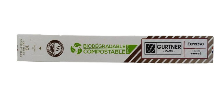 Café Expresso en capsule biodégradable compostable compatible Nespresso x10