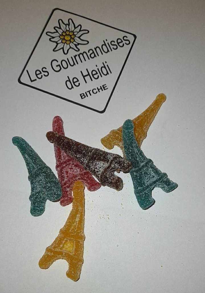 Bonbons tours Eiffel Pierrot Gourmand lot de 20