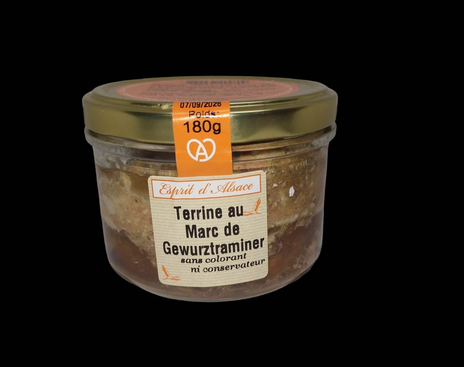 Terrine de porc au Marc de Gewurztraminer Esprit d'Alsace 180g