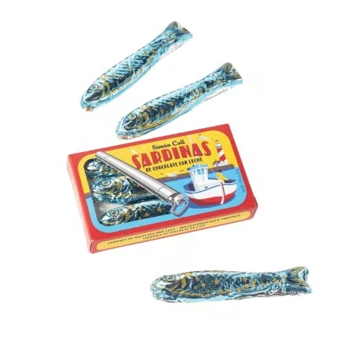 Boite de 3 sardines chocolat au lait Chocolat