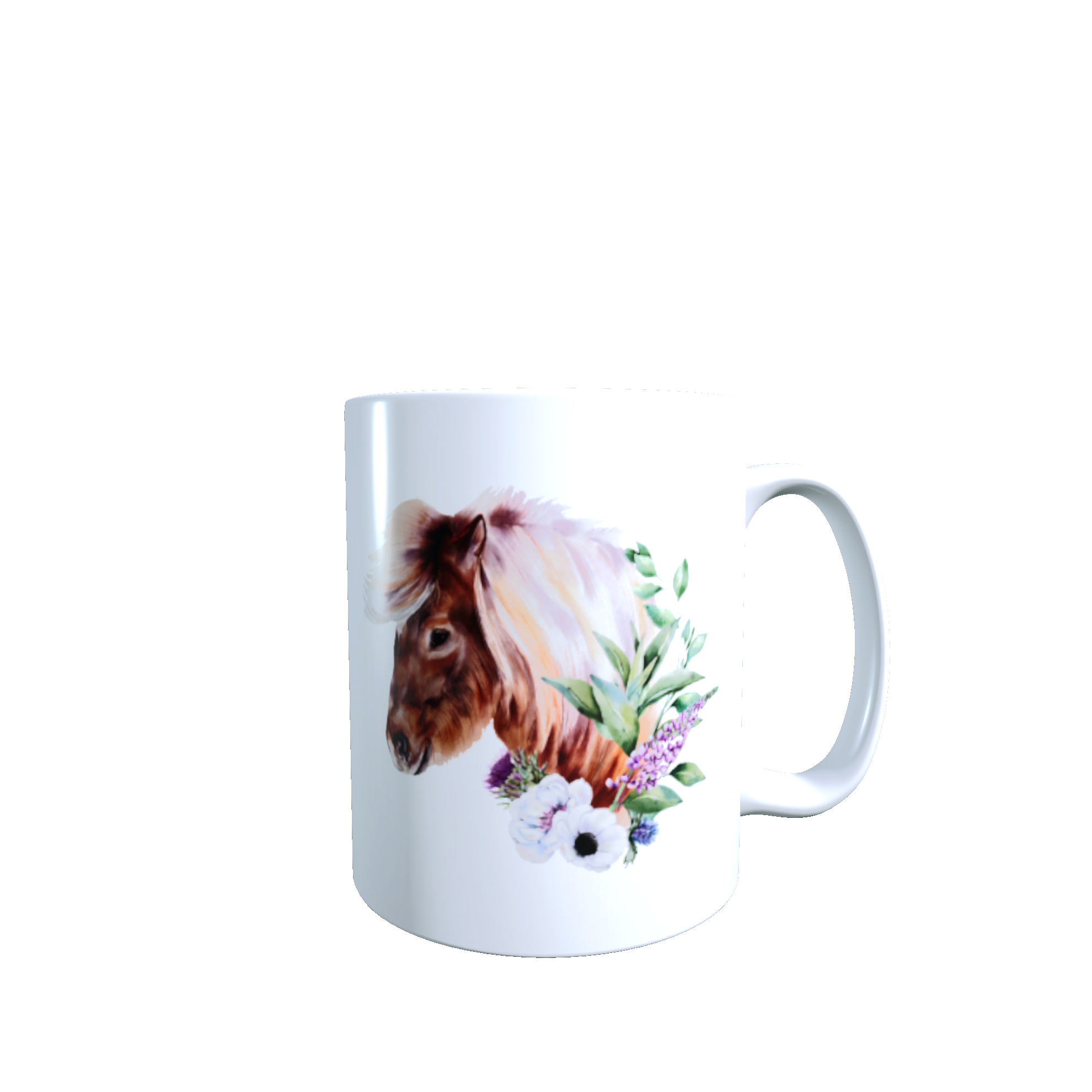 Mug motif poney avec fleurs 330 ml Sweet Heidis Store@ 9.9PNG_Left
