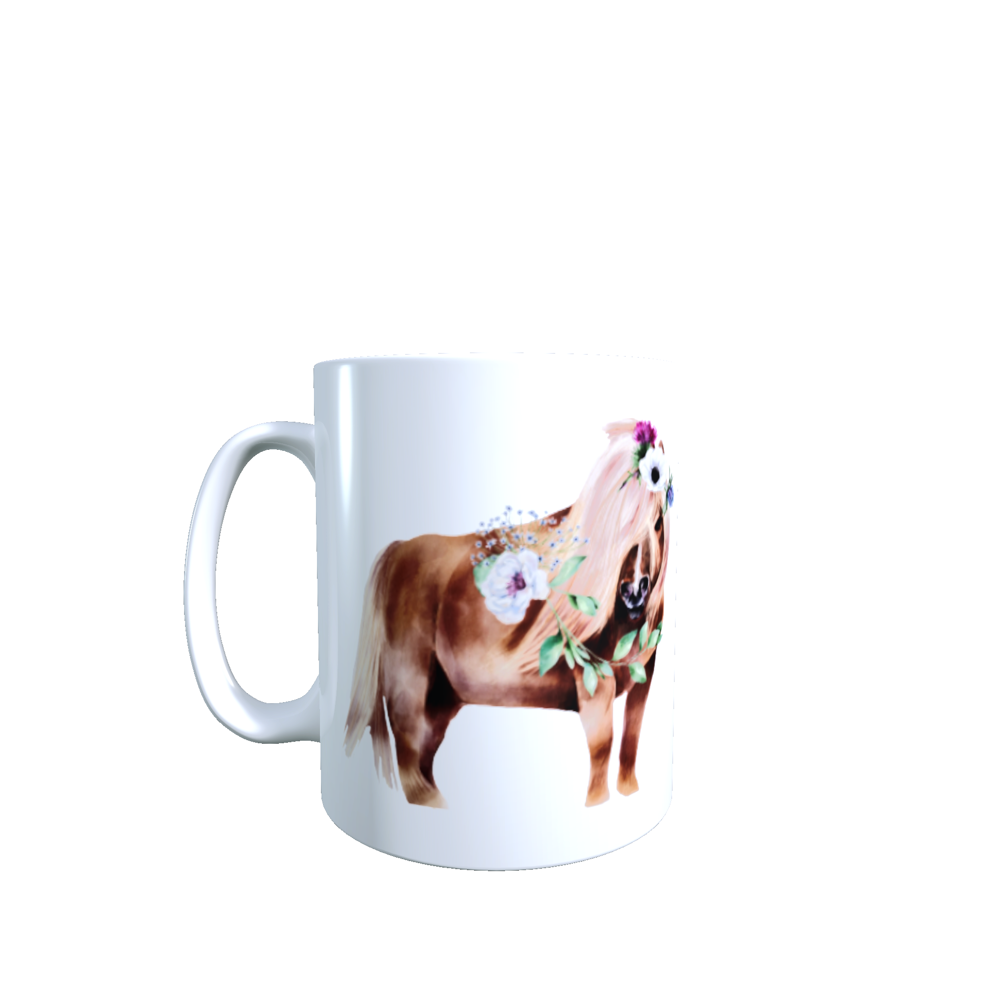 Mug motif poney avec fleurs 330 ml Sweet Heidis Store@ 9.9PNG_Right