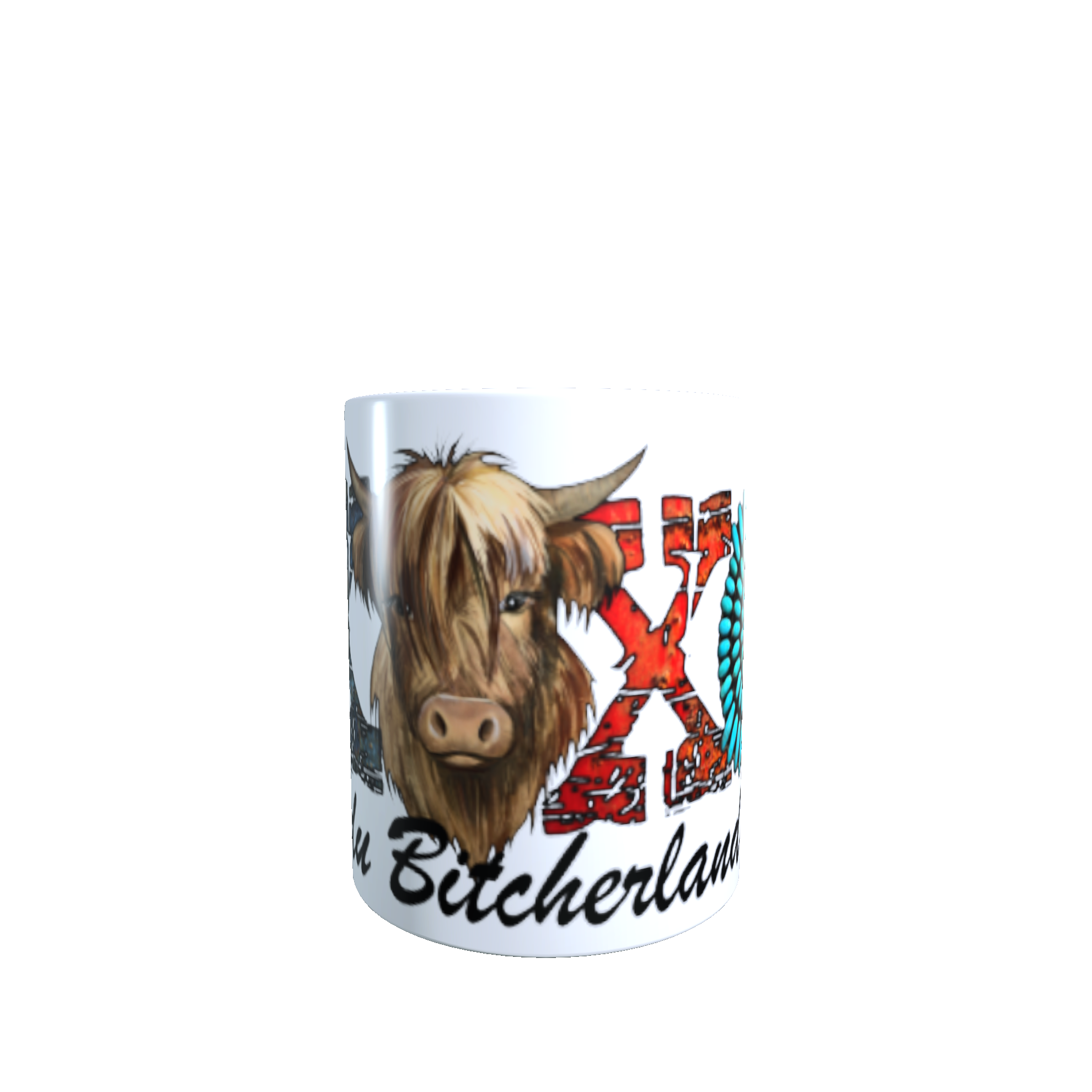 Mug souvenir XOXO du Bitcherland Highland 330 ml Sweet Heidis Store@ xoxog_Back
