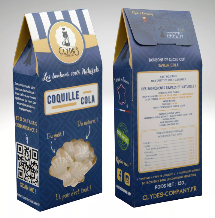 Bonbons Coquille-Cola 150Gr