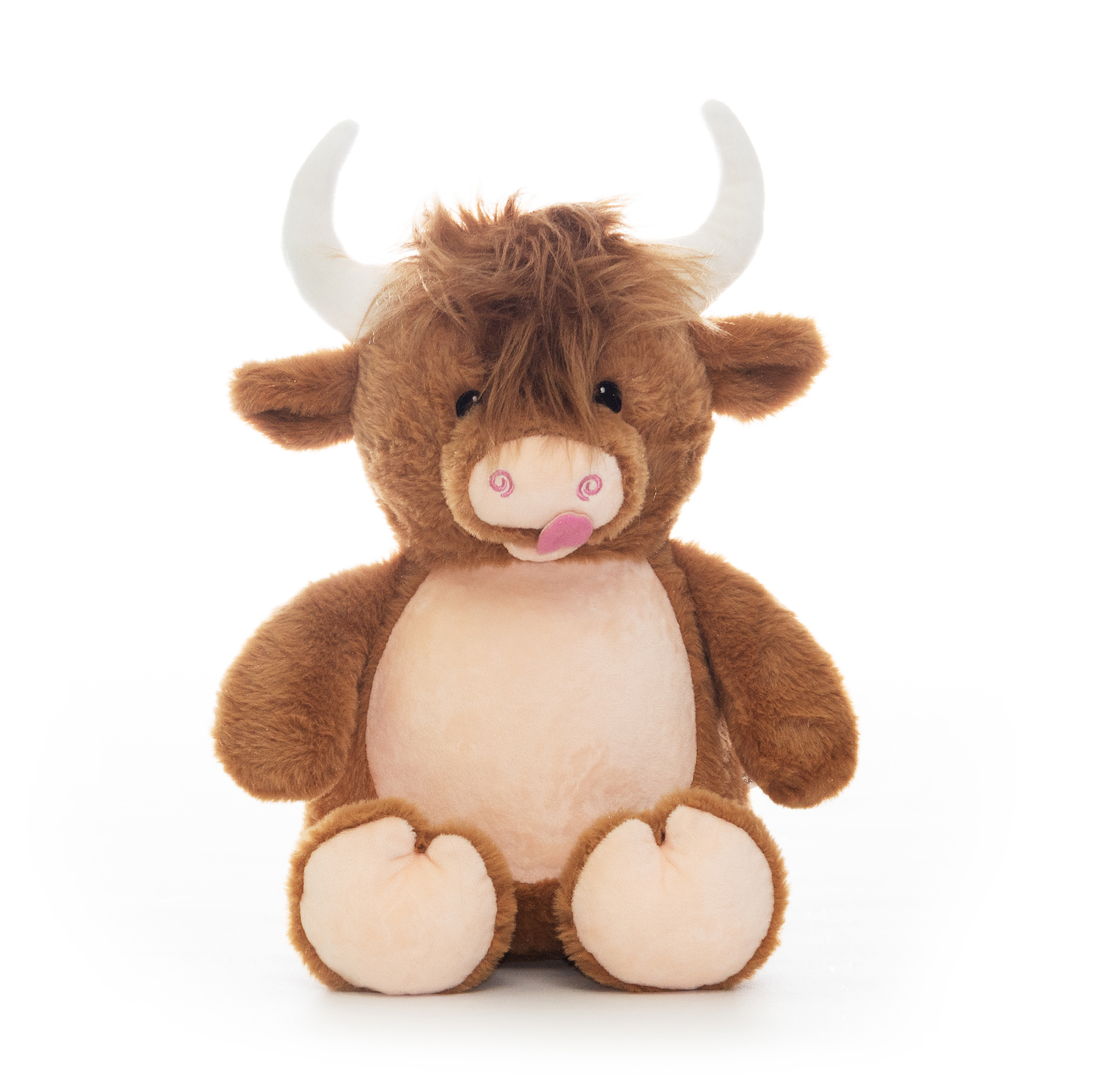 Peluche personnalisable Vache des Highlands par impression ou broderie (Heidland)