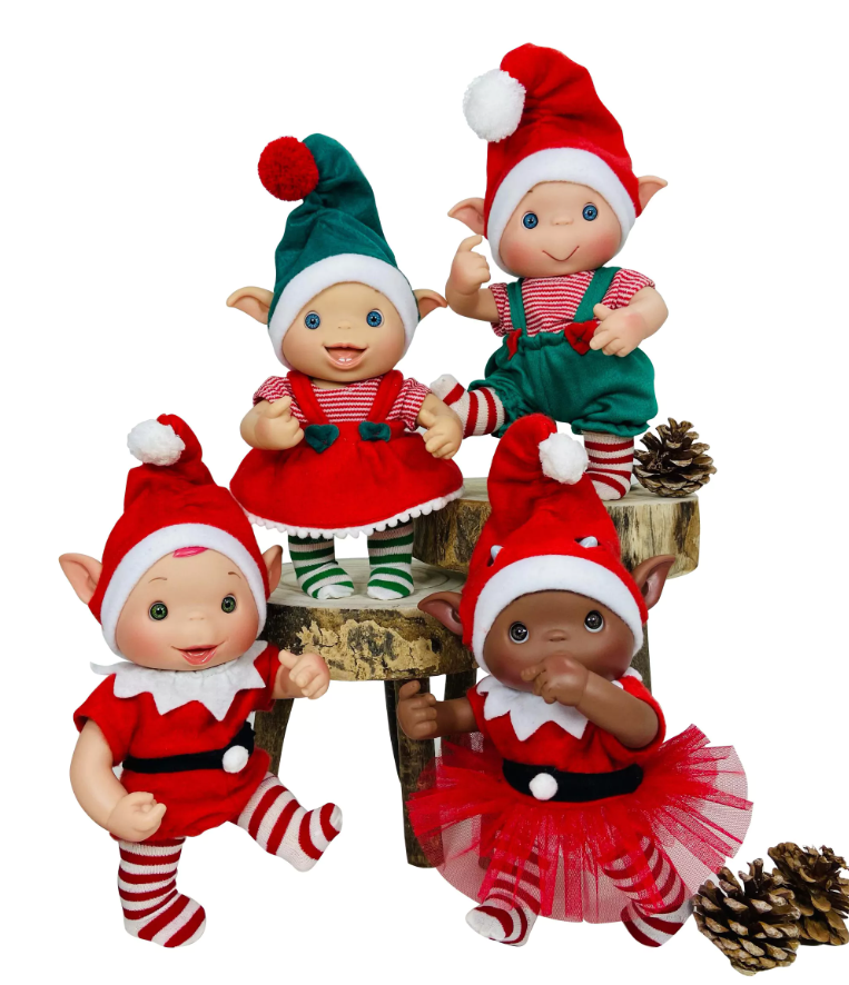 Lutin Elf de Noël Edition limitée 26 cm poupée vinyle Nines d\'Onil modèle au choix