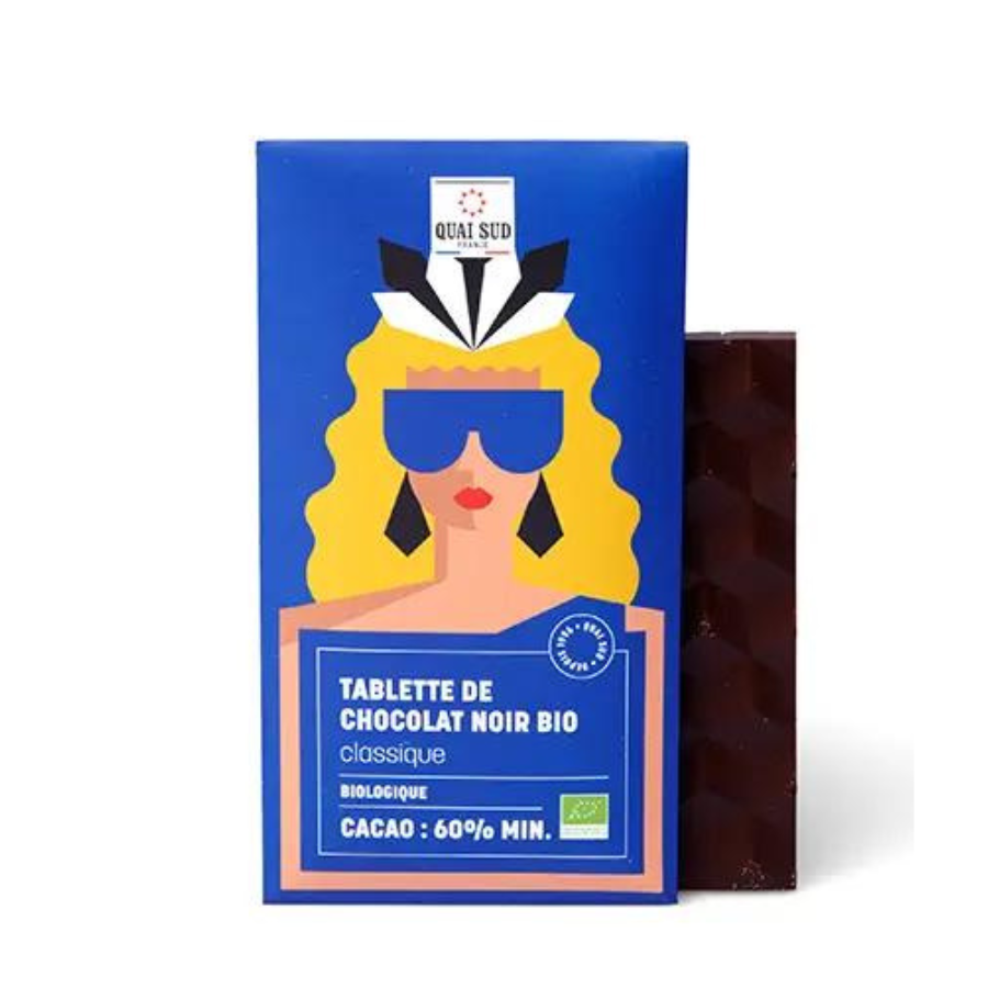 Chocolat Noir Classique Bio* Cacao 60 % Minimum – Tablette 70 G