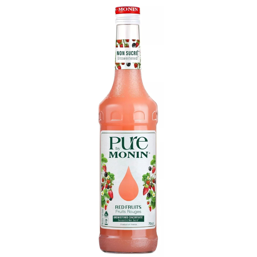 Pure by Monin Fruits Rouges pour eau aromatisée ou cocktails - Arômes Naturels - 70cl